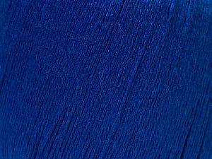 Composition 50% Lin, 50% Viscose, Brand Ice Yarns, Bright Blue, Yarn Thickness 2 Fine Sport, Baby, fnt2-27267