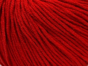 Fiber Content 50% Cotton, 50% Acrylic, Red, Brand Ice Yarns, Yarn Thickness 3 Light DK, Light, Worsted, fnt2-27358
