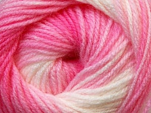 Fiber Content 100% Baby Acrylic, White, Pink Shades, Brand Ice Yarns, Yarn Thickness 2 Fine Sport, Baby, fnt2-29602