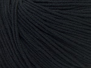 Fiber Content 60% Cotton, 40% Acrylic, Brand Ice Yarns, Black, Yarn Thickness 2 Fine Sport, Baby, fnt2-32555