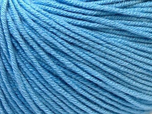 Composition 60% Coton, 40% Acrylique, Light Blue, Brand Ice Yarns, Yarn Thickness 2 Fine Sport, Baby, fnt2-32560
