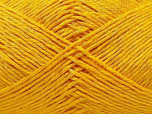 Composition 50% Coton, 50% Polyester, Yellow, Brand Ice Yarns, Yarn Thickness 2 Fine Sport, Baby, fnt2-33046