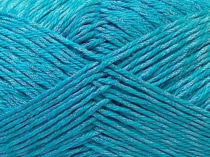 Composition 50% Polyester, 50% Coton, Turquoise, Brand Ice Yarns, Yarn Thickness 2 Fine Sport, Baby, fnt2-33051