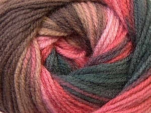 Composition 100% Acrylique, Pink Shades, Brand Ice Yarns, Brown Shades, Yarn Thickness 3 Light DK, Light, Worsted, fnt2-33056