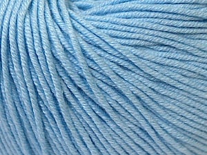 Fiber Content 60% Cotton, 40% Acrylic, Brand Ice Yarns, Baby Blue, Yarn Thickness 2 Fine Sport, Baby, fnt2-33586