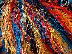Fiber Content 100% Polyester, Yellow, Red, Orange, Brand ICE, Blue, Yarn Thickness 5 Bulky Chunky, Craft, Rug, fnt2-33980 