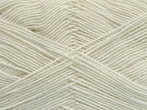 Composition 55% Coton, 45% Acrylique, Off White, Brand Ice Yarns, Yarn Thickness 1 SuperFine Sock, Fingering, Baby, fnt2-38663