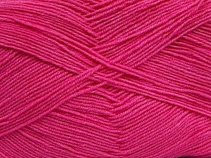 Fiber Content 55% Cotton, 45% Acrylic, Brand Ice Yarns, Dark Pink, Yarn Thickness 1 SuperFine Sock, Fingering, Baby, fnt2-38675