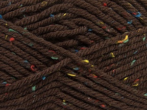 Composition 72% Acrylique, 3% Viscose, 25% Laine, Brand Ice Yarns, Brown, Yarn Thickness 6 SuperBulky Bulky, Roving, fnt2-40836