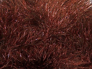 Fiber Content 75% Polyester, 25% Metallic Lurex, Brand ICE, Copper, Brown, Yarn Thickness 5 Bulky Chunky, Craft, Rug, fnt2-42257