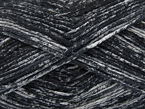 Strong pure cotton yarn in beautiful colours, reminiscent of bleached denim. Machine washable and dryable. Fiber Content 100% Cotton, Brand Ice Yarns, Grey, Black, Yarn Thickness 3 Light DK, Light, Worsted, fnt2-42554