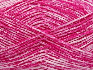 Strong pure cotton yarn in beautiful colours, reminiscent of bleached denim. Machine washable and dryable. Fiber Content 100% Cotton, White, Brand Ice Yarns, Candy Pink, Yarn Thickness 3 Light DK, Light, Worsted, fnt2-42567