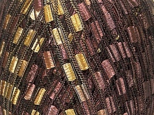 Trellis Composition 100% Polyester, Brand Ice Yarns, Gold, Brown, Yarn Thickness 5 Bulky Chunky, Craft, Rug, fnt2-42715