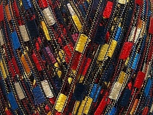 Trellis Composition 100% Polyester, Yellow, Red, Orange, Navy, Brand Ice Yarns, Gold, Blue, Yarn Thickness 5 Bulky Chunky, Craft, Rug, fnt2-42721