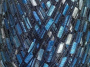 Trellis Composition 100% Polyester, Brand Ice Yarns, Blue Shades, Yarn Thickness 5 Bulky Chunky, Craft, Rug, fnt2-42903