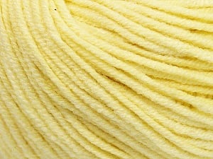 Fiber Content 50% Acrylic, 50% Cotton, Light Yellow, Brand Ice Yarns, Yarn Thickness 3 Light DK, Light, Worsted, fnt2-43073