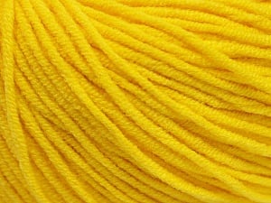 Composition 50% Coton, 50% Acrylique, Yellow, Brand Ice Yarns, Yarn Thickness 3 Light DK, Light, Worsted, fnt2-43861