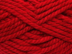 Fiber Content 55% Acrylic, 45% Wool, Red, Brand Ice Yarns, Yarn Thickness 6 SuperBulky Bulky, Roving, fnt2-45131