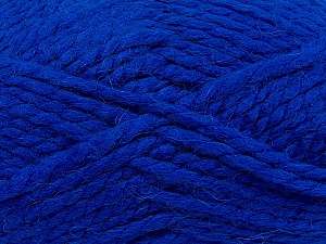 SuperBulky Composition 60% Acrylique, 30% Alpaga, 10% Laine, Royal Blue, Brand Ice Yarns, Yarn Thickness 6 SuperBulky Bulky, Roving, fnt2-45162