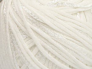 Fiber Content 79% Cotton, 21% Viscose, White, Brand Ice Yarns, Yarn Thickness 3 Light DK, Light, Worsted, fnt2-45186