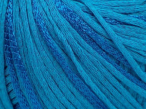 Composition 79% Coton, 21% Viscose, Turquoise, Brand Ice Yarns, Yarn Thickness 3 Light DK, Light, Worsted, fnt2-45190