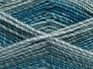 Composition 100% Acrylique, Brand Ice Yarns, Blue Shades, Yarn Thickness 4 Medium Worsted, Afghan, Aran, fnt2-46636