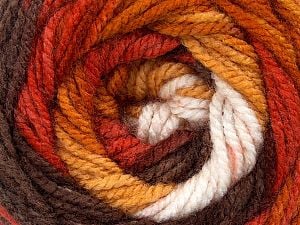 Fiber Content 100% Acrylic, White, Brand Ice Yarns, Gold, Copper, Brown, Yarn Thickness 4 Medium Worsted, Afghan, Aran, fnt2-46965