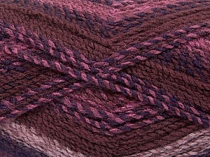 Composition 100% Acrylique, Rose Pink, Maroon, Brand Ice Yarns, Brown, Yarn Thickness 4 Medium Worsted, Afghan, Aran, fnt2-47022