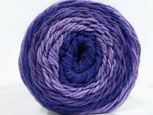 Fiber Content 100% Acrylic, Purple Shades, Brand Ice Yarns, Yarn Thickness 4 Medium Worsted, Afghan, Aran, fnt2-47071