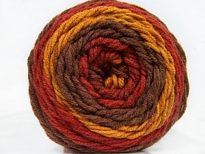 Composition 100% Acrylique, Brand Ice Yarns, Gold, Copper, Brown, Yarn Thickness 4 Medium Worsted, Afghan, Aran, fnt2-47074