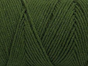 Items made with this yarn are machine washable & dryable. Fiber Content 100% Dralon Acrylic, Brand Ice Yarns, Dark Green, Yarn Thickness 4 Medium Worsted, Afghan, Aran, fnt2-47396