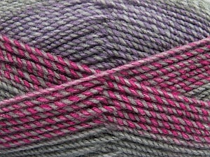 Fiber Content 100% Acrylic, Pink, Lilac, Brand Ice Yarns, Grey, Yarn Thickness 4 Medium Worsted, Afghan, Aran, fnt2-49311