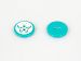 5 Butterfly Figure Buttons Turquoise
