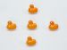 5 Duck Figure Buttons Orange