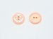 5 Heart Figure Buttons Salmon, White