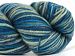 Organic Wool Bulky Hand Paint Turquoise, Blue Shades