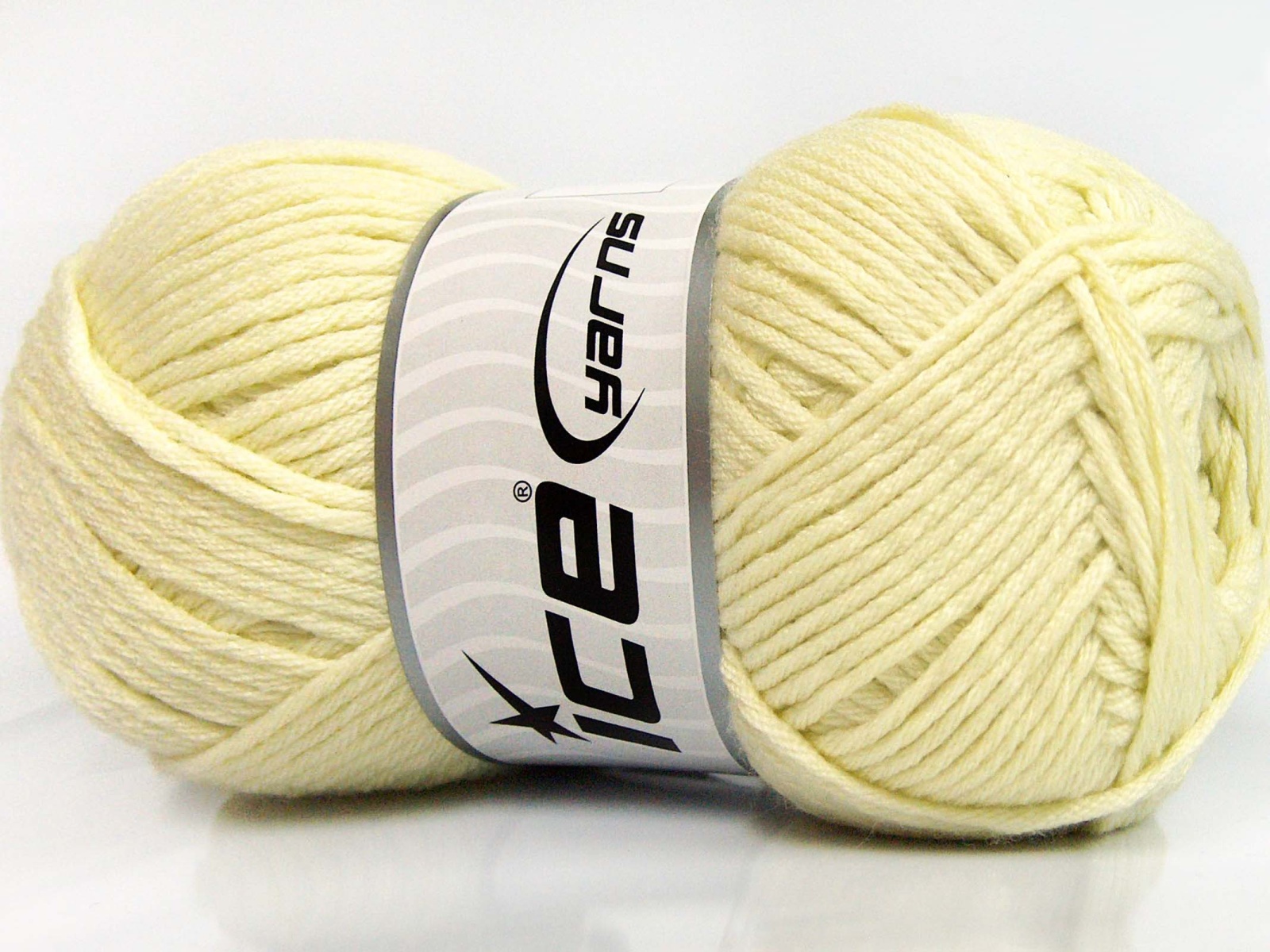 Ice Yarns fuzzy eyelash yarn, wool blend, yellow/cream, lot of 2