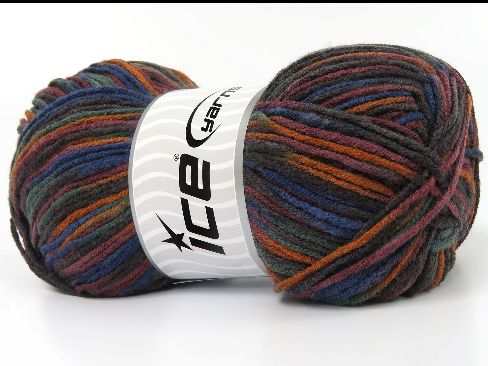 Party Maroon, Blue, Green, Copper, Brown, Self-Striping Yarns | Ice ...